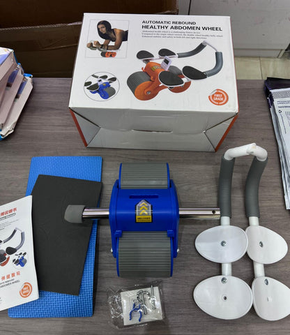 Rodillo de Entrenamiento para Abdominales con Soporte para Codos